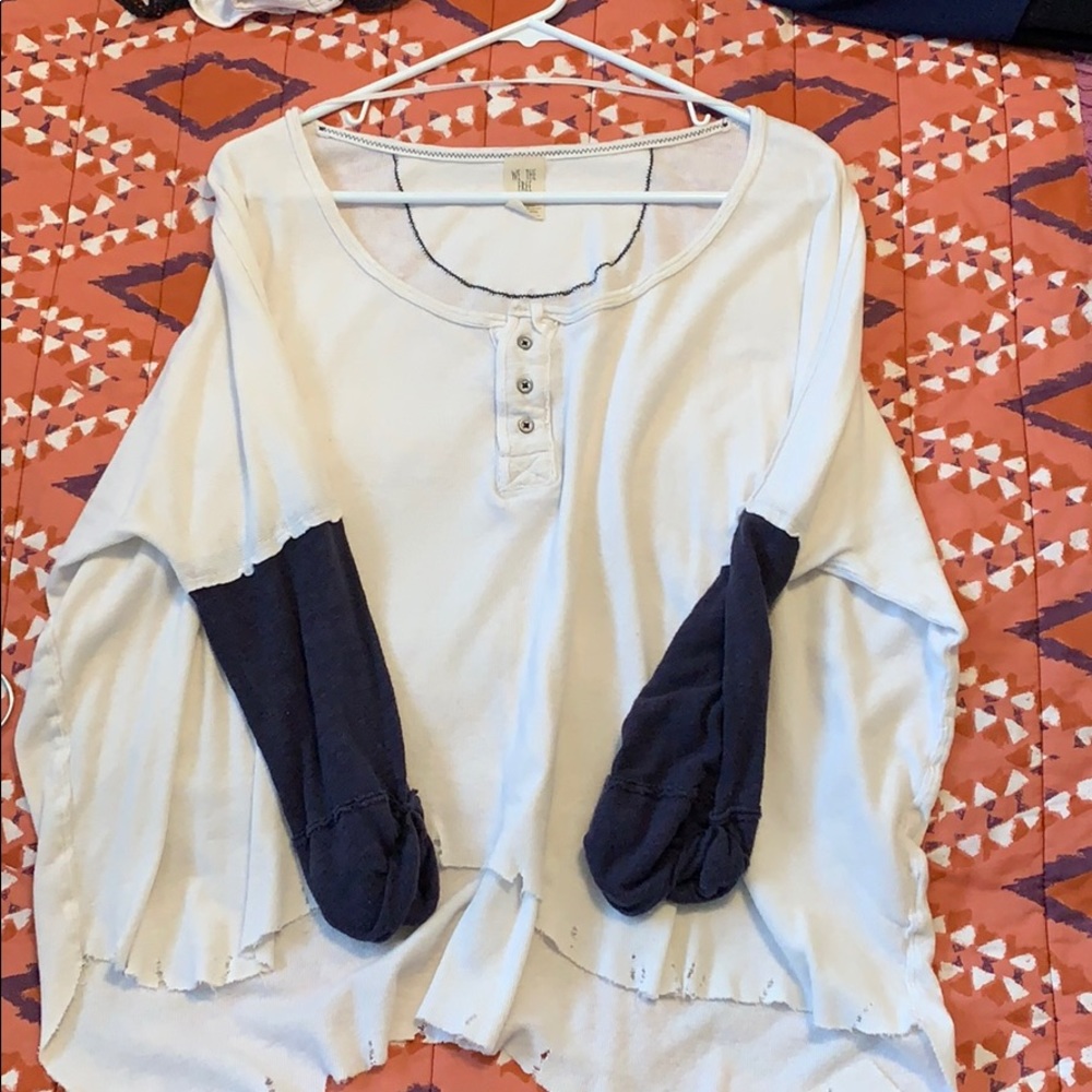 Free people 3/4 sleeve
